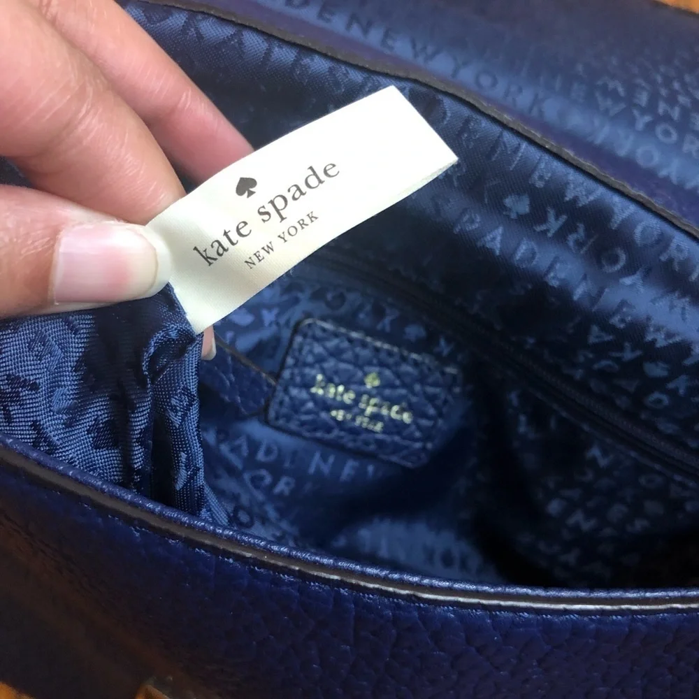 Kate Spade leather backpack blue